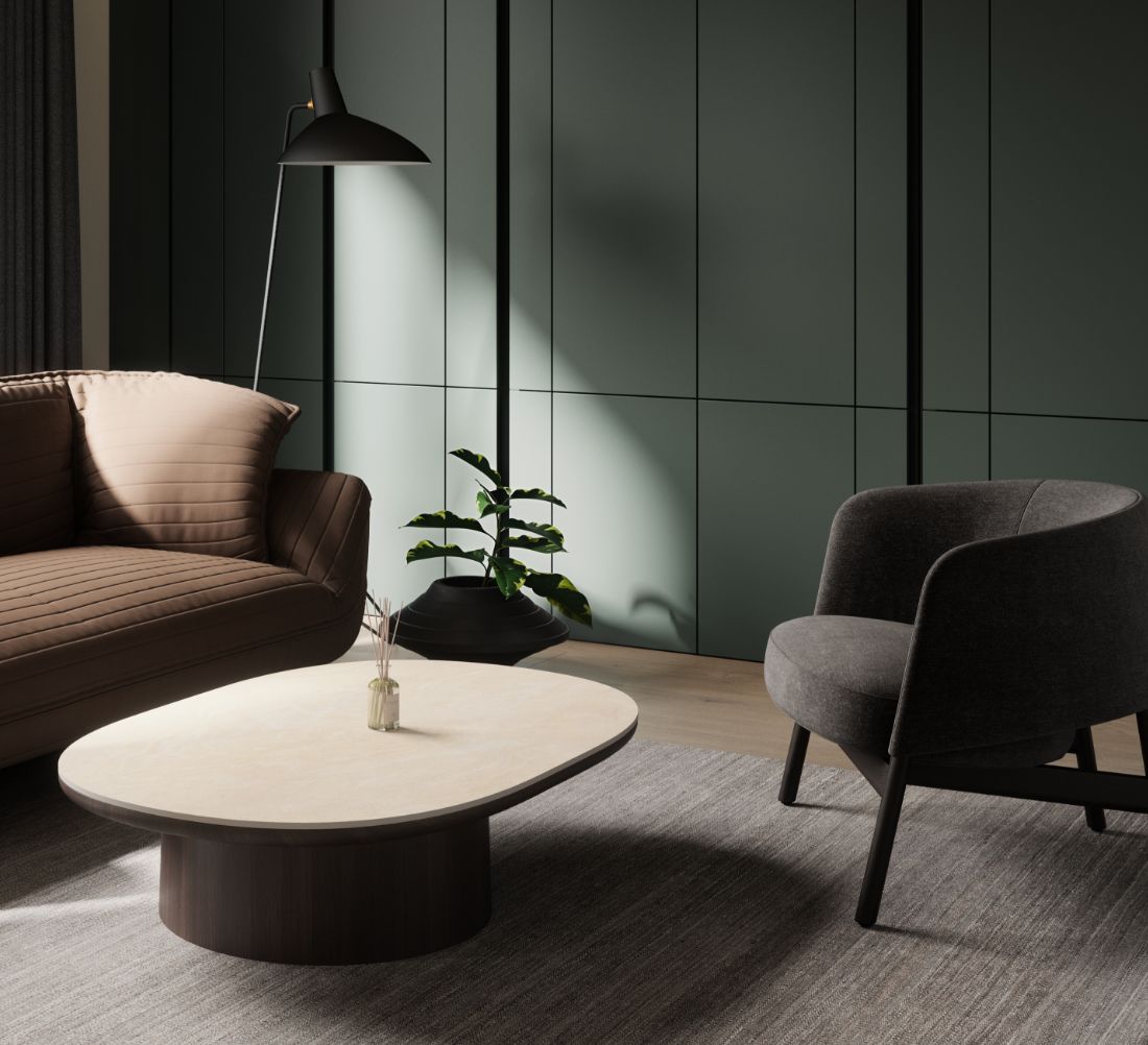 Inspiracja wnętrza Blend — Kronospan Trend Designing Reality